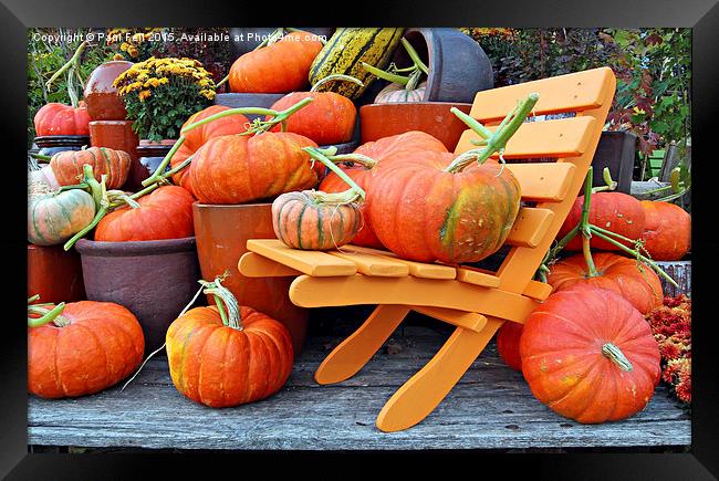 pumpkins Framed Print by Paul Fell