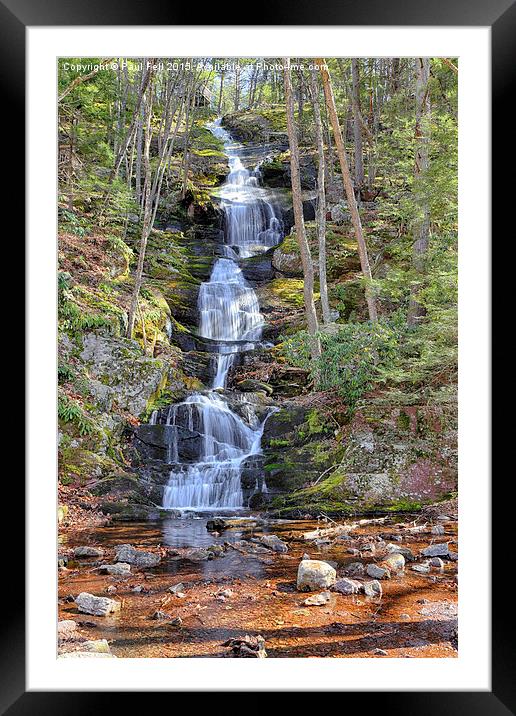 Buttermilk Falls Framed Mounted Print by Paul Fell