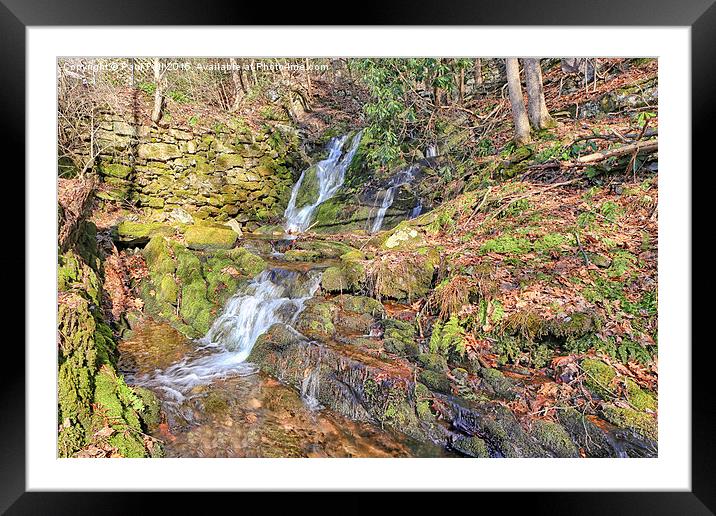 Creek Falls Framed Mounted Print by Paul Fell