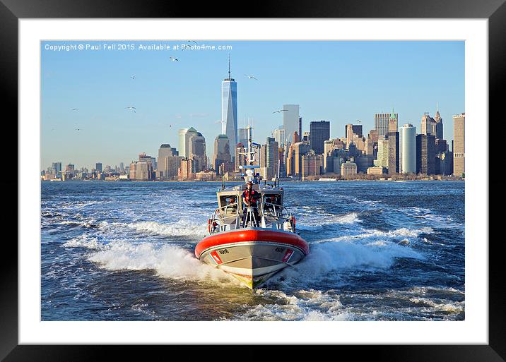 New York Coast Guard Framed Mounted Print by Paul Fell