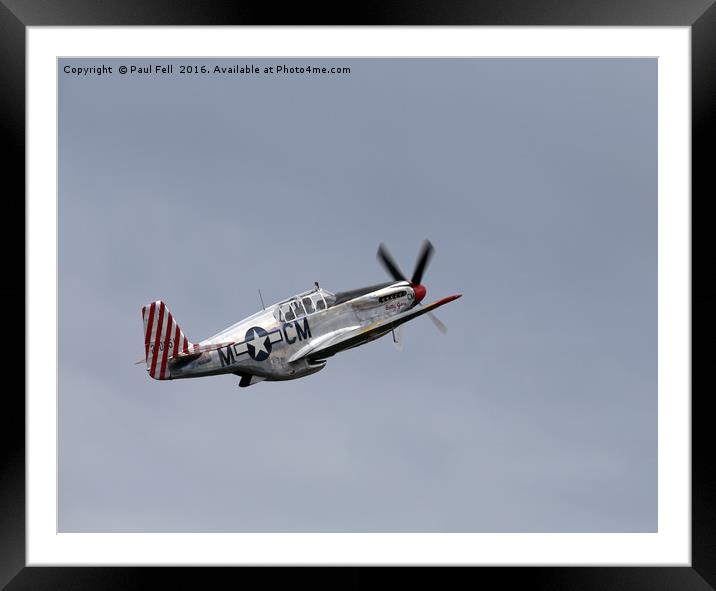 P-51 C Mustang  Framed Mounted Print by Paul Fell