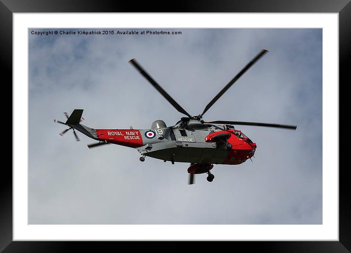  Seaking Search & Rescue Framed Mounted Print by Charlie Kirkpatrick