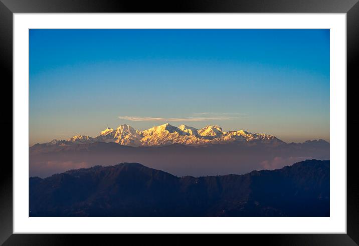 Shining Mount Ganesh range Framed Mounted Print by Ambir Tolang