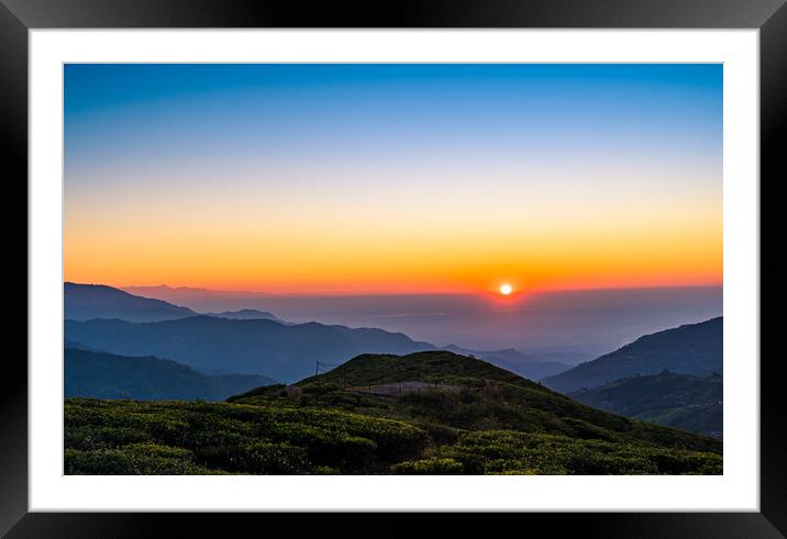 Sky sun Framed Mounted Print by Ambir Tolang