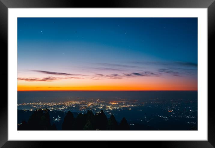 sunrise travel mountain himalayas landscape sky nature  Framed Mounted Print by Ambir Tolang