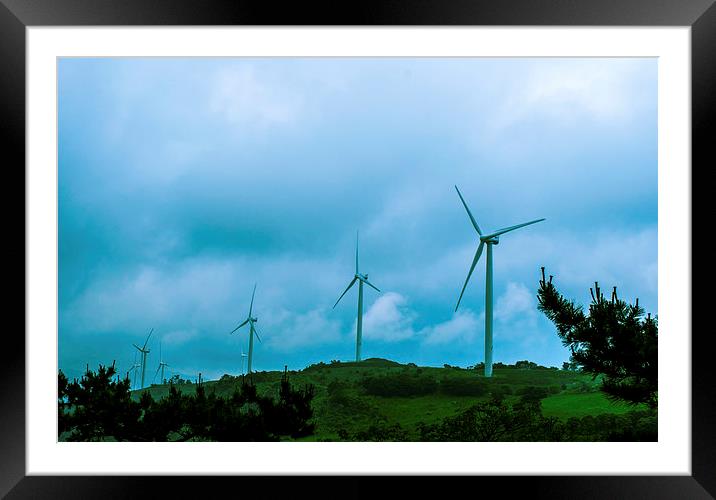  Energy Fan Framed Mounted Print by Ambir Tolang
