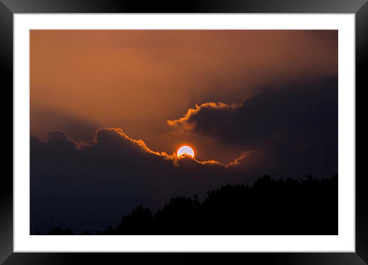  Hiding Sun Framed Mounted Print by Ambir Tolang