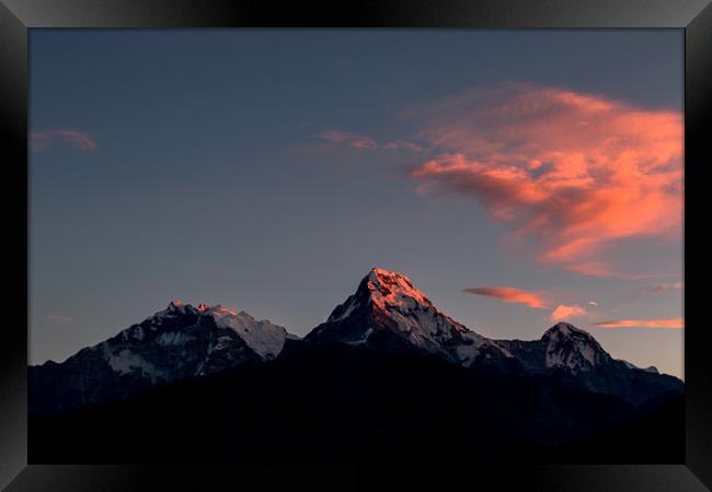 Mount Annapurna Framed Print by Ambir Tolang