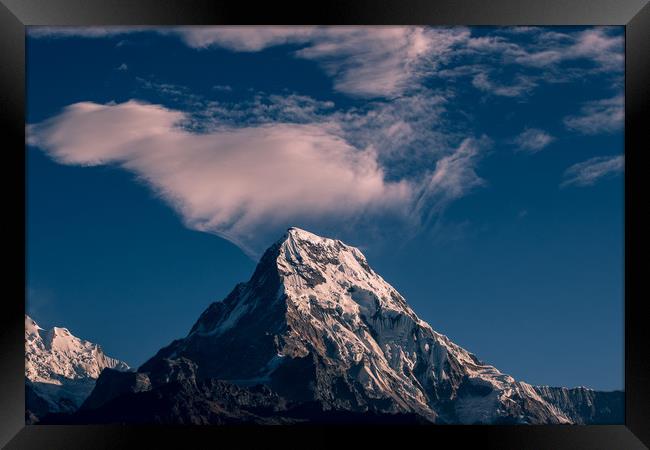 Mount Annapurna Framed Print by Ambir Tolang