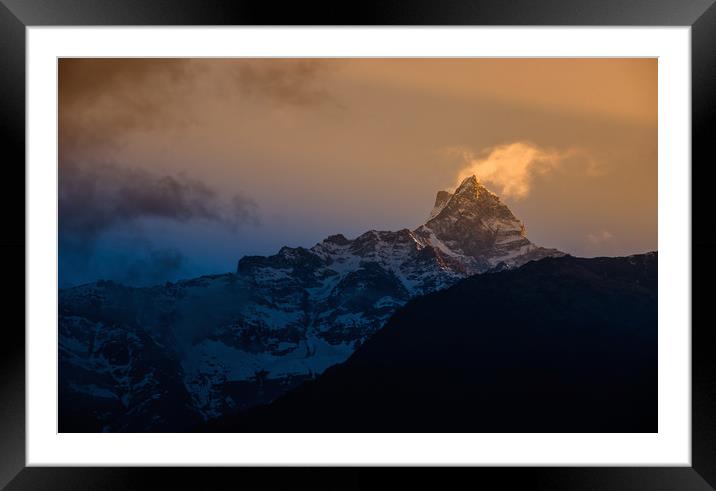 Shining mount Fishtail Framed Mounted Print by Ambir Tolang