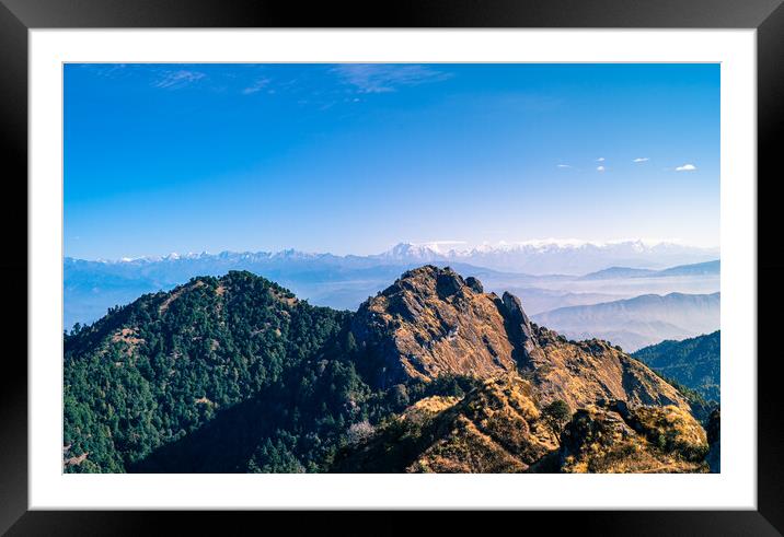 Outdoor mountain Framed Mounted Print by Ambir Tolang