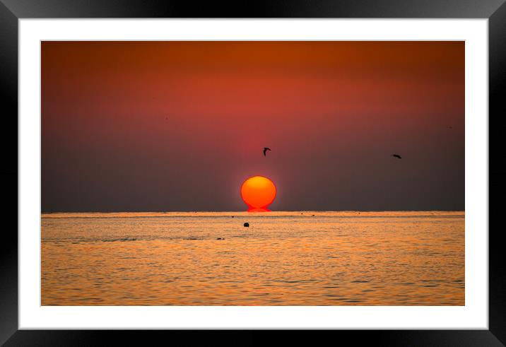 beautiful sunrise  Framed Mounted Print by Ambir Tolang