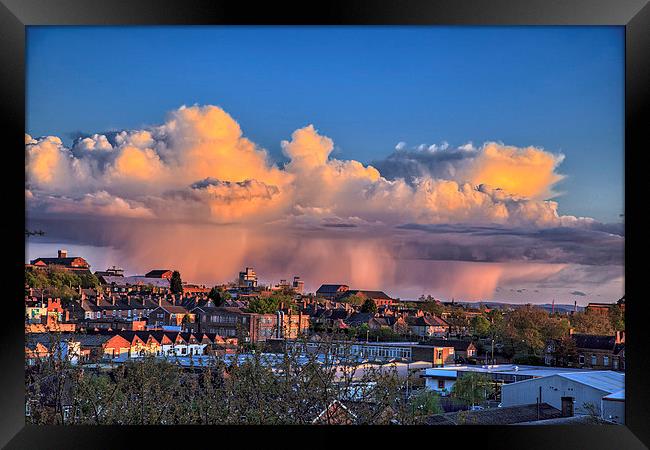  Nottingham Sunset Framed Print by William Robson