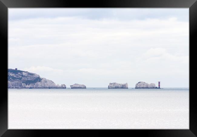 The Needles hampshire Framed Print by Gary Turner