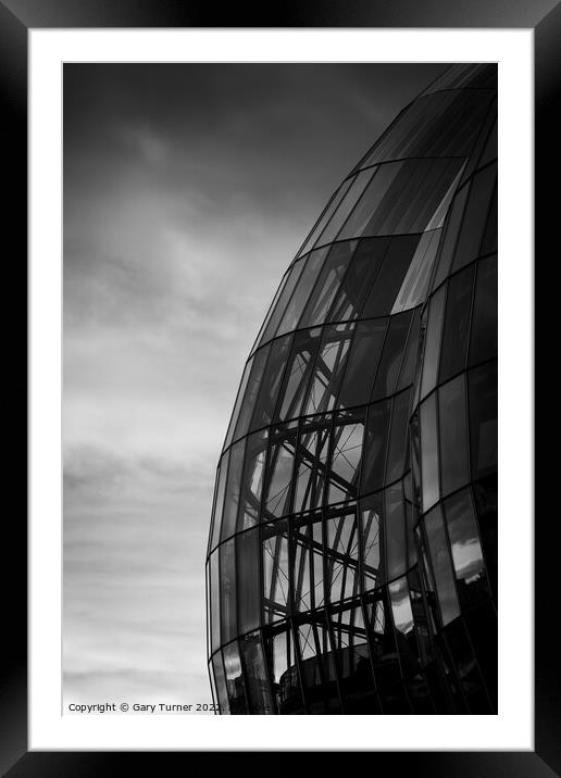 Abstract of The Sage, Gateshead Framed Mounted Print by Gary Turner