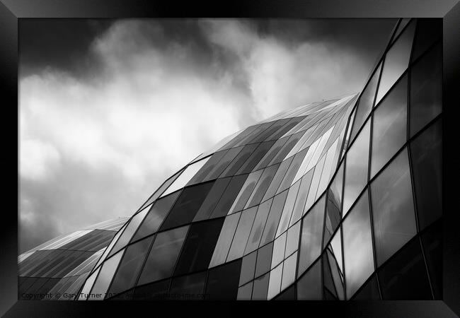 Abstract of The Sage, Gateshead Framed Print by Gary Turner