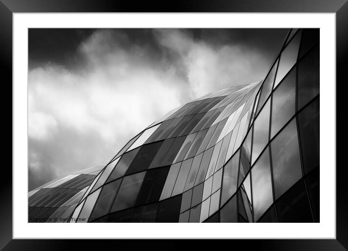 Abstract of The Sage, Gateshead Framed Mounted Print by Gary Turner