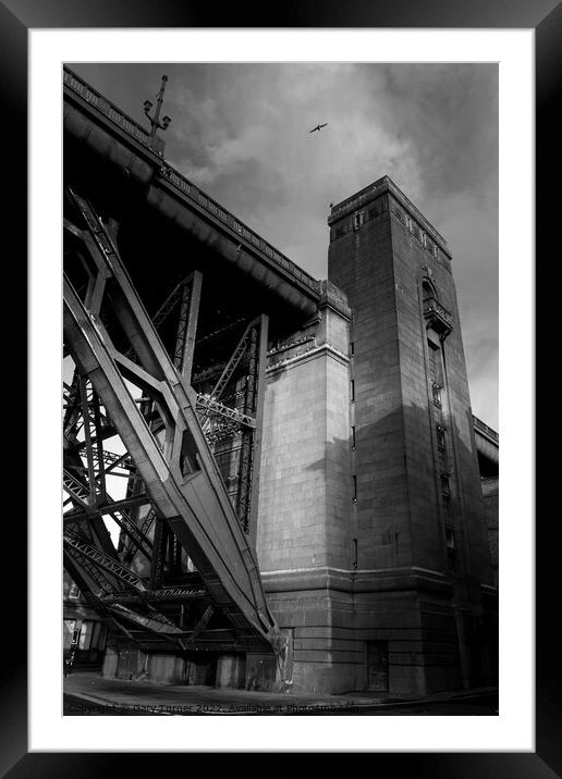 Towers of Newcastle Tyne Bridge Framed Mounted Print by Gary Turner