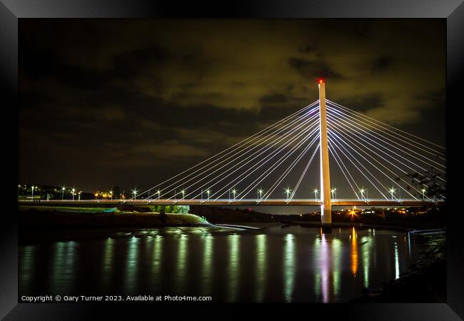 Northern Spire At Night Framed Print by Gary Turner