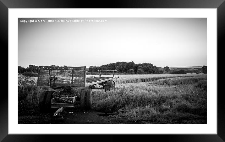 Farm Vehicle Framed Mounted Print by Gary Turner