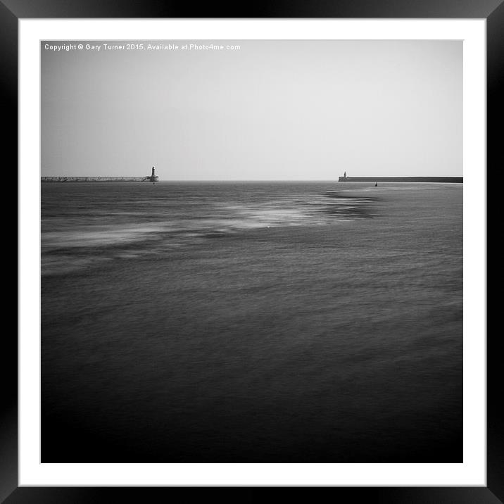 Mouth of the Tyne Framed Mounted Print by Gary Turner