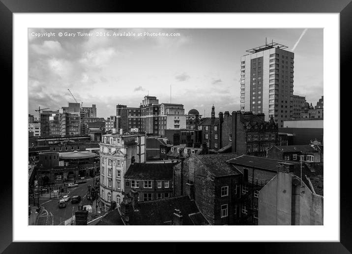 A View of Leeds  Framed Mounted Print by Gary Turner