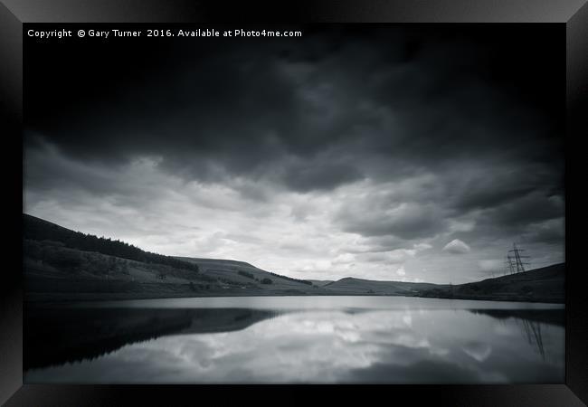 Woodhead Clouds Framed Print by Gary Turner