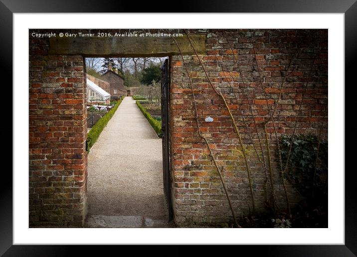 Into the Garden - Colour Framed Mounted Print by Gary Turner
