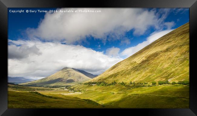 Beinn Dorain with Beinn Odhar Framed Print by Gary Turner