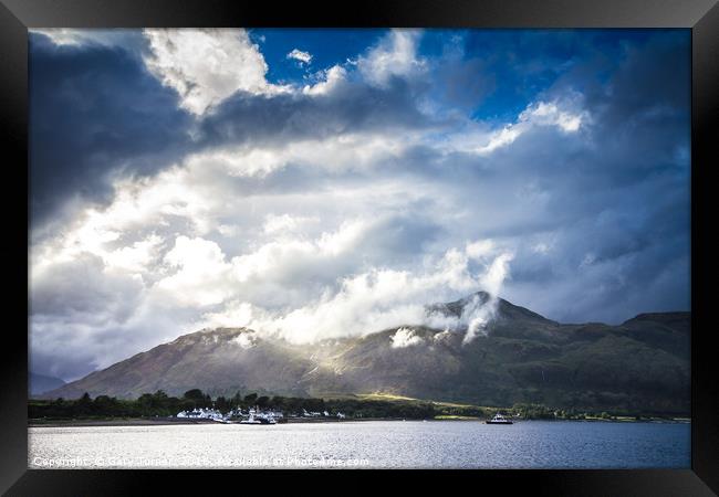Corran Narrows to Ardgour Framed Print by Gary Turner