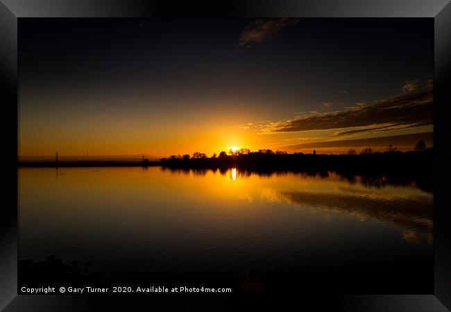 Ardsley Sunset I Framed Print by Gary Turner