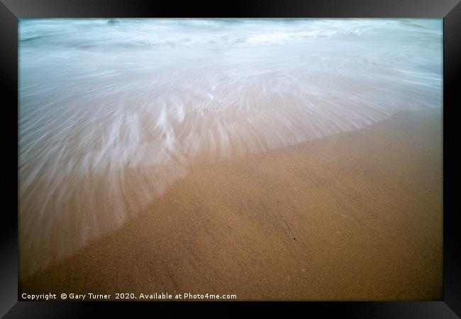 Seaham Tide VI Framed Print by Gary Turner