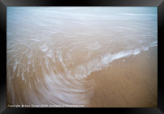 Seaham Tide V Framed Print by Gary Turner