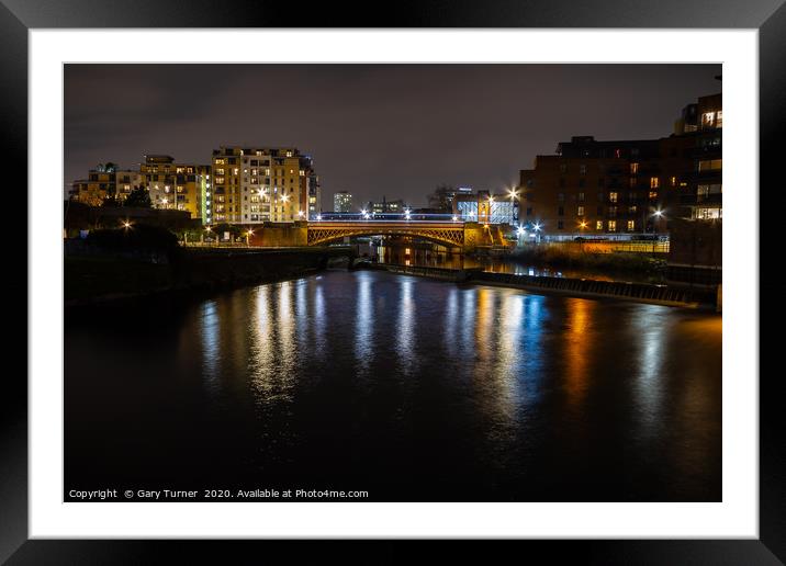 Leeds Bridge Framed Mounted Print by Gary Turner