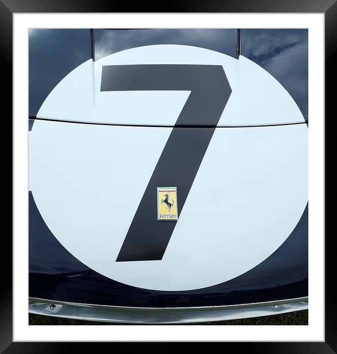  Ferrari SWB number seven Framed Mounted Print by Adrian Beese