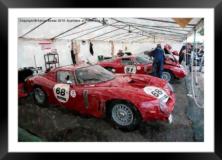  Bizzarini Stradale Framed Mounted Print by Adrian Beese