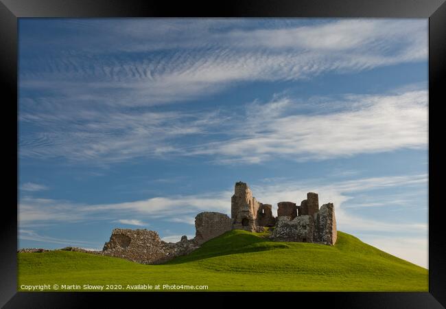 Duffus Castle Framed Print by Martin Slowey