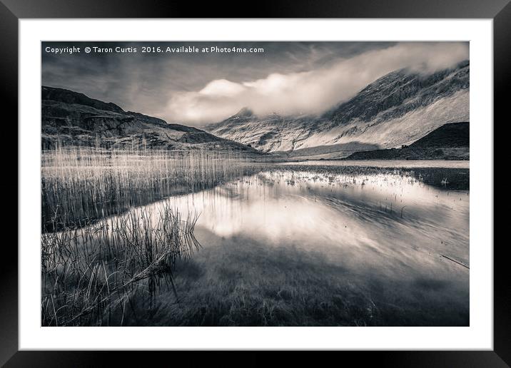 Cwmorthin Slate Quarry Framed Mounted Print by Taron Curtis