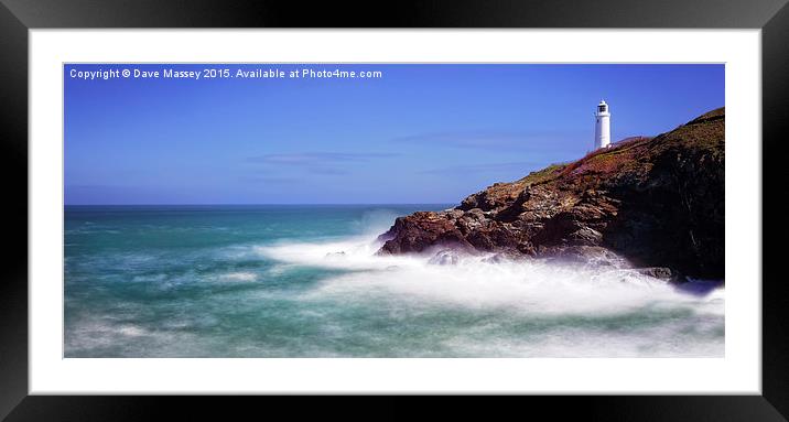 Trevose Head Lighthouse Framed Mounted Print by Dave Massey