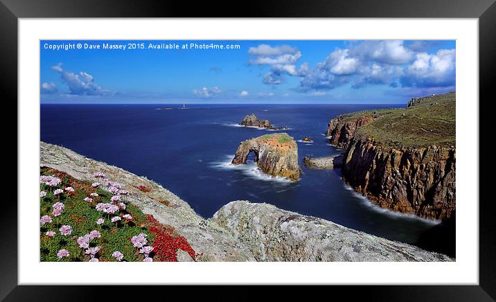 Rock Arch at Lands End Framed Mounted Print by Dave Massey