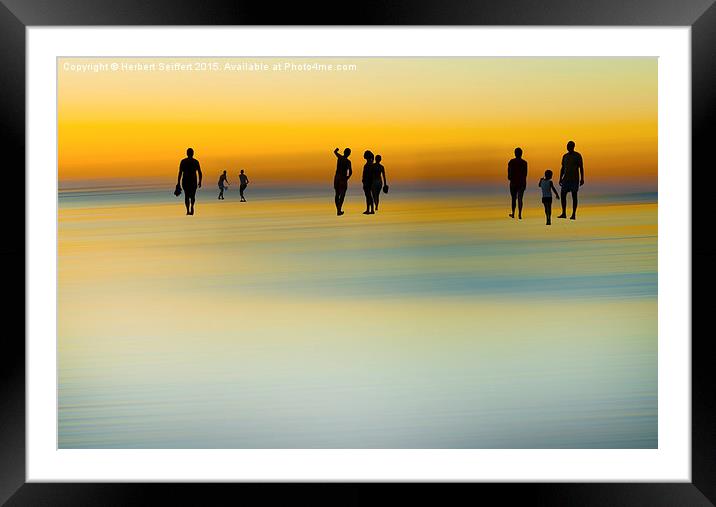  A beautiful evening Framed Mounted Print by DeniART 