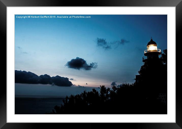  The lighthouse Framed Mounted Print by DeniART 