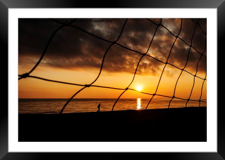  The net Framed Mounted Print by DeniART 