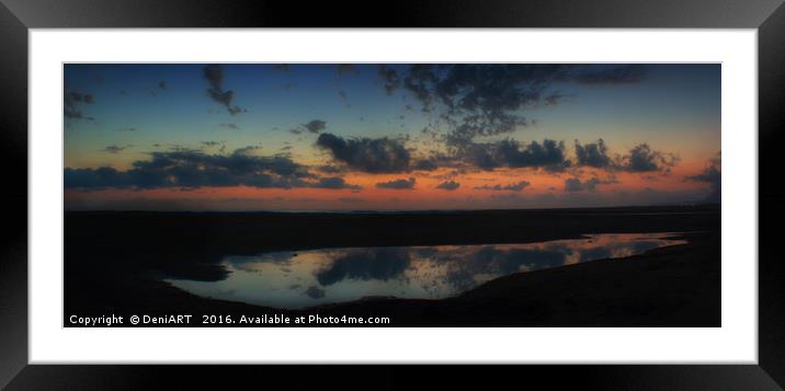 Reflection II (Panorama) Framed Mounted Print by DeniART 