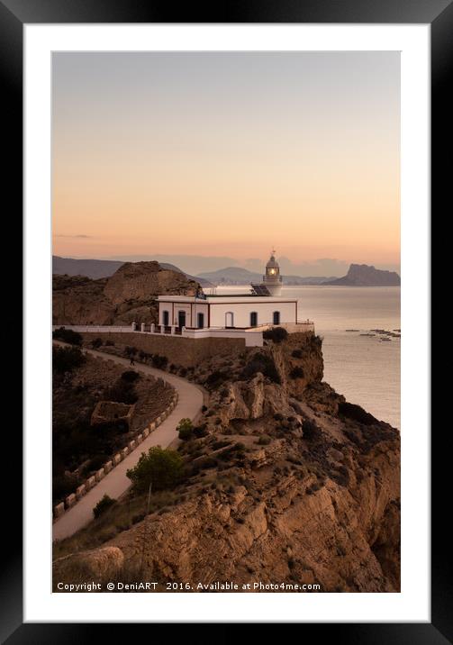 Lighthouse of Albir Framed Mounted Print by DeniART 