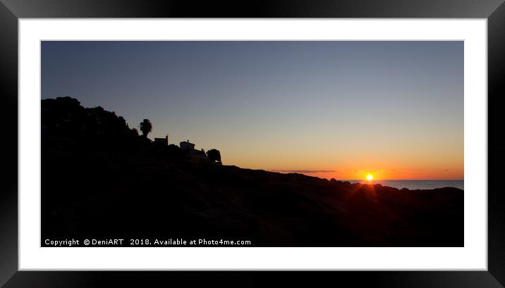 Cala Baladrar II Framed Mounted Print by DeniART 