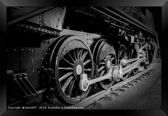 Strong wheels Framed Print by DeniART 