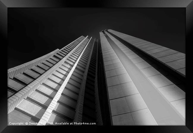 Skyscraper Number one Framed Print by DeniART 