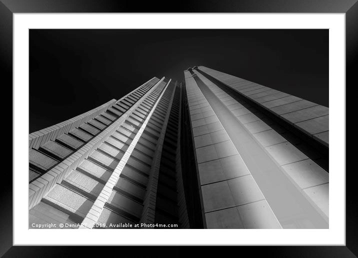 Skyscraper Number one Framed Mounted Print by DeniART 