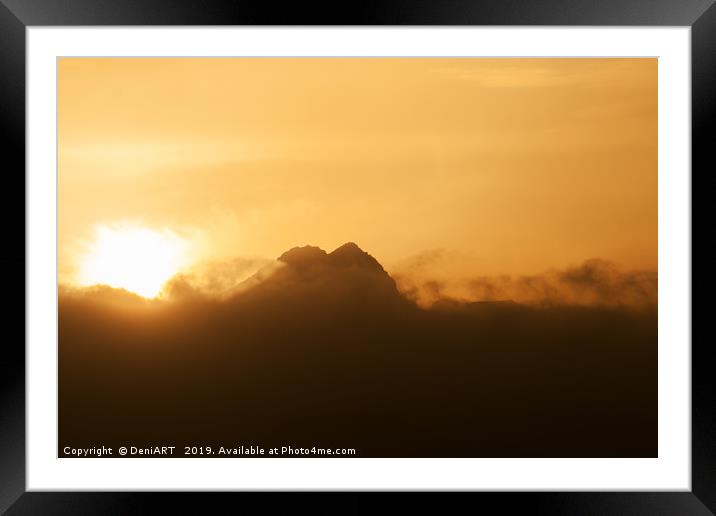  Sundown in Orba Framed Mounted Print by DeniART 